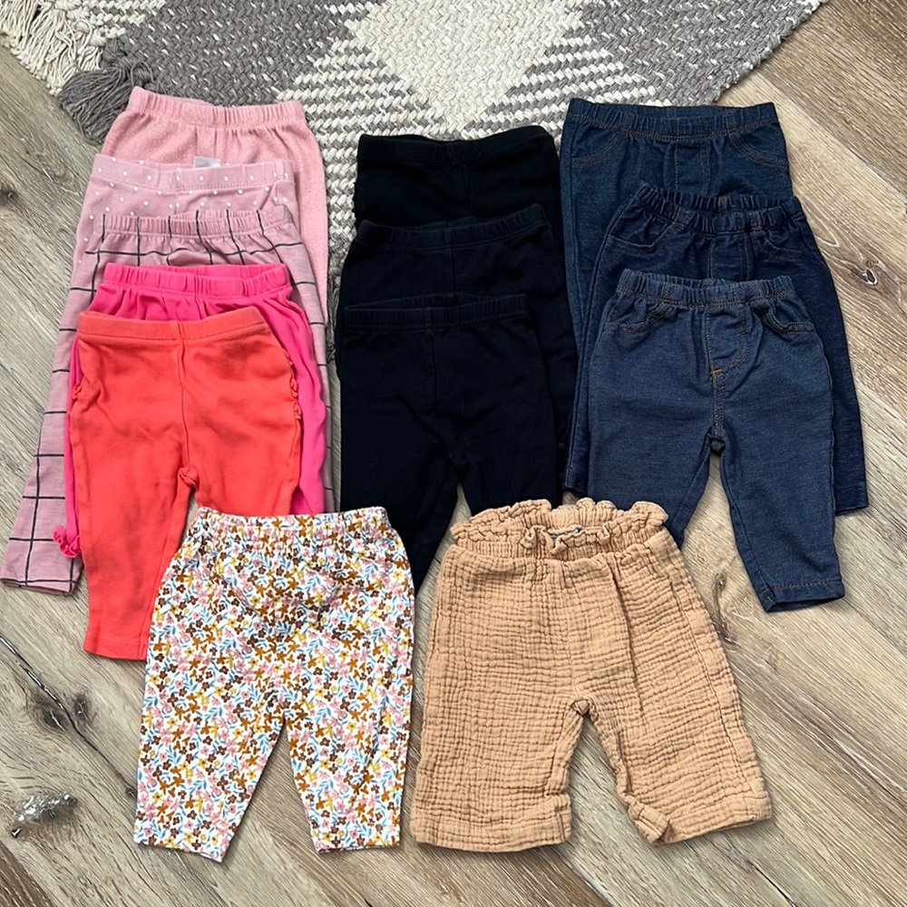3 Month Baby Girl Pants Bundle